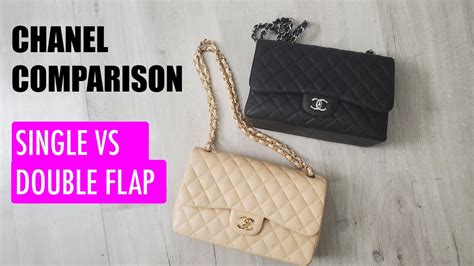 what's in my chanel medium flap|chanel single flap vs double.